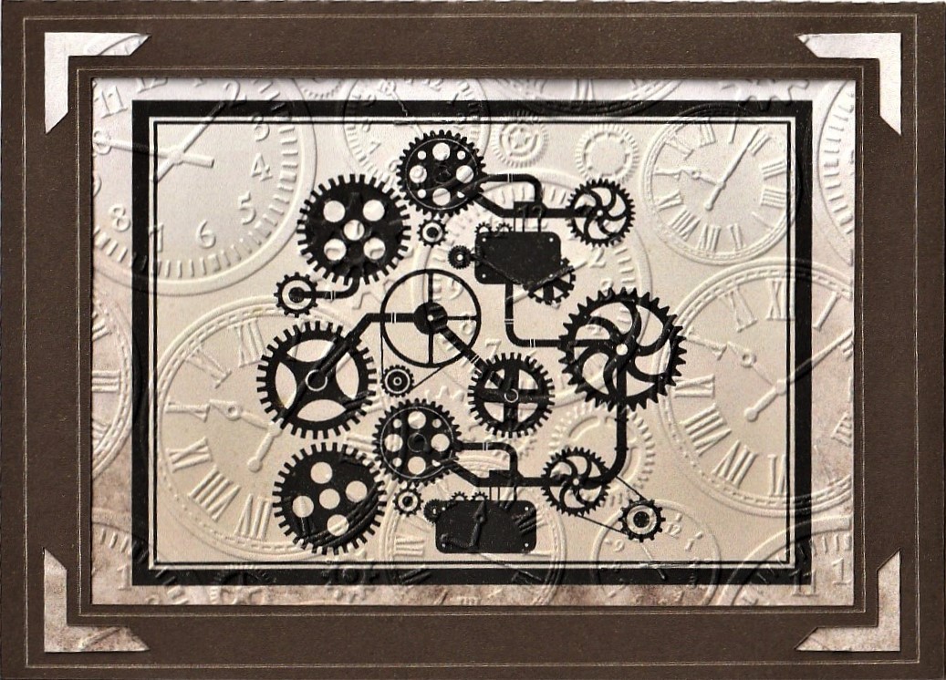 Gears and Clock Insert Card