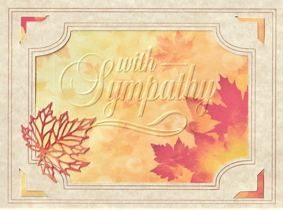 Maple Leaf Sympathy Card