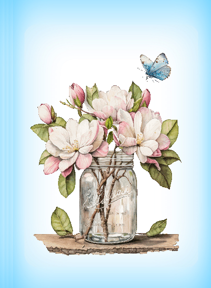 Magnolia canning vase